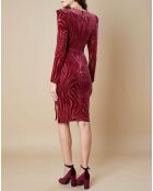 Robe Reinette bordeaux