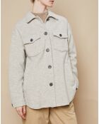 Veste surchemise en Laine mélangée Voltige beige clair