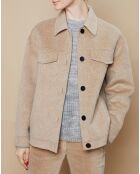 Veste surchemise en Laine mélangée Valmy beige