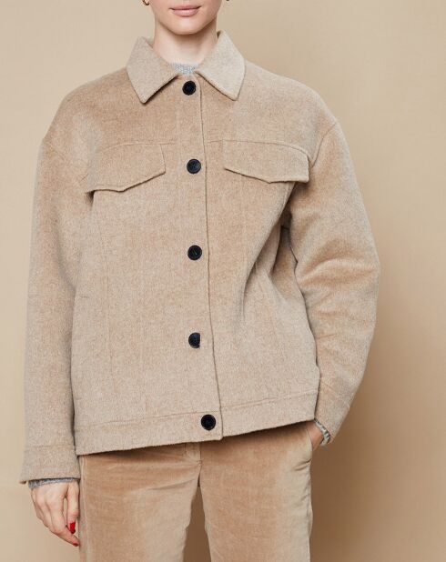 Veste surchemise en Laine mélangée Valmy beige