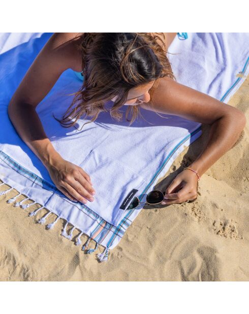 Tovagliolo Kikoy Seychelles bianco - 165x95 cm