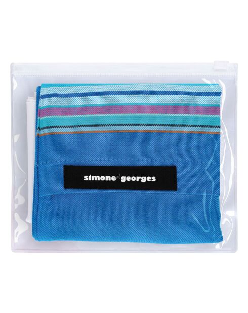 Cuscino da spiaggia blu Bali - 26x40 cm