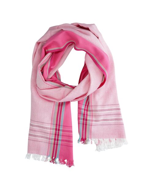 Foulard Nyali rose - 165x50 cm