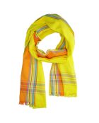 Foulard Barthelemy jaune - 165x50 cm