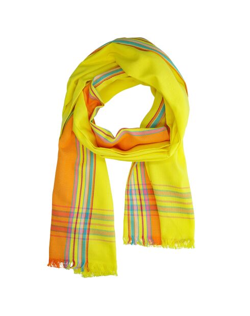 Foulard Barthelemy jaune - 165x50 cm