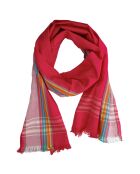 Foulard Philippine rouge - 165x50 cm