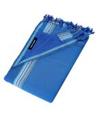 Serviette Kikoy Bali bleue - 165x95 cm