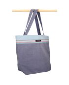 Sac de plage Hendaye bleu - 44x54x22 cm