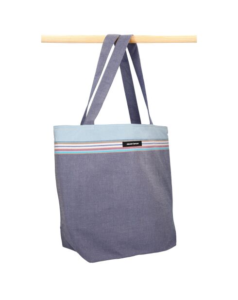 Sac de plage Hendaye bleu - 44x54x22 cm