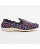 Chaussons charentais fourrés en Laine tartan gris