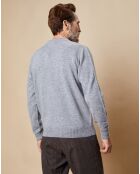 Pull 100% Laine d'Agneau Josh gris chiné moyen