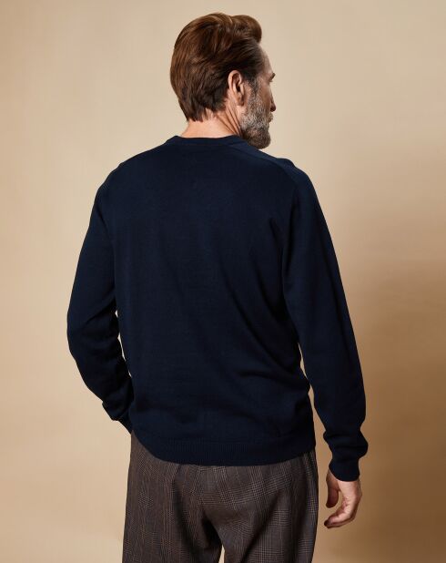 Pull en Coton & Cachemire Janny marine