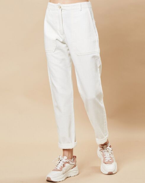 Pantalon Stuart écru