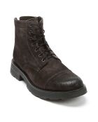 Boots en Velours de Cuir Edouard marron