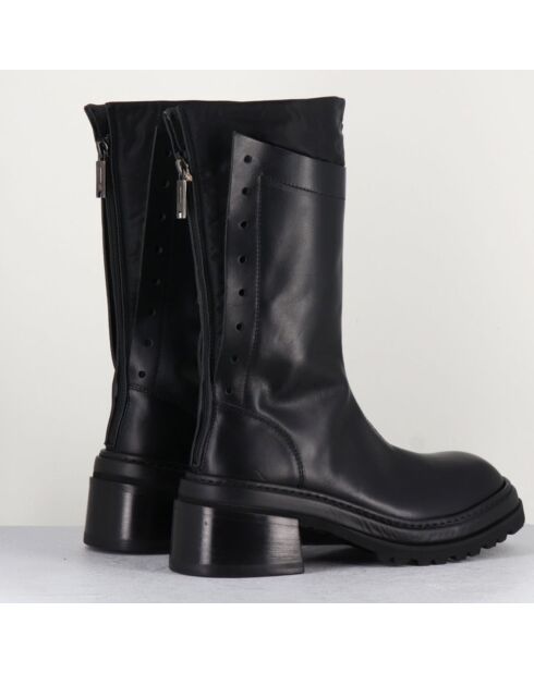 Boots en Cuir noires - Talon 5 cm