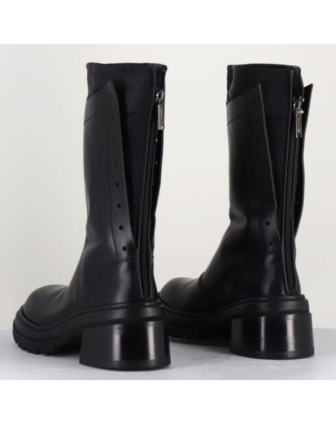 Boots en Cuir noires - Talon 5 cm