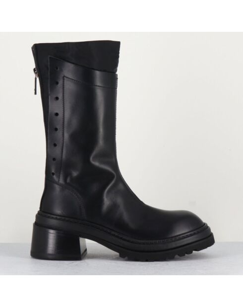 Boots en Cuir noires - Talon 5 cm