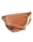 Sac banane en Cuir cognac - 17x28 cm