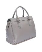 Sac à main en Cuir gris - 27x33x17 cm