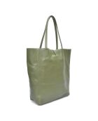 Sac cabas en Cuir vert foncé - 37x41x12 cm