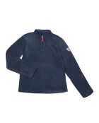 Donkerblauwe fleece met halve ritssluiting Crolles
