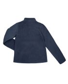 Donkerblauwe fleece met halve ritssluiting Crolles