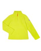 Forro polar Crolles con media cremallera en color limón