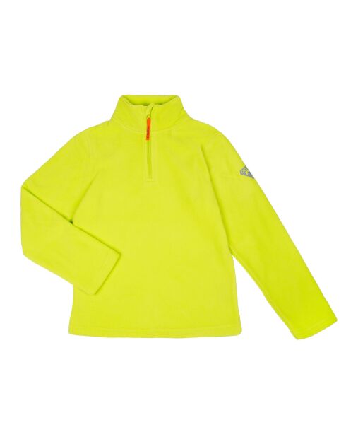 Forro polar Crolles con media cremallera en color limón