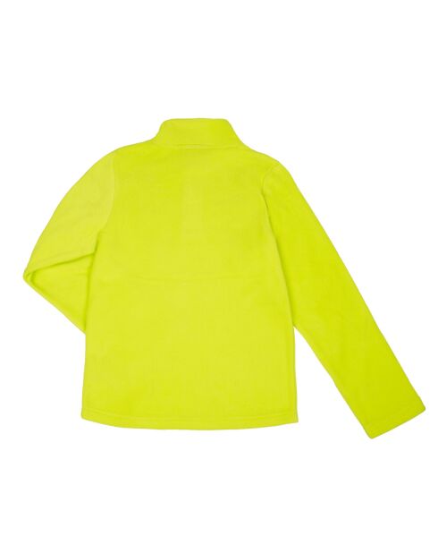 Forro polar Crolles con media cremallera en color limón