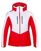 Veste de ski Droites rouge/blanc