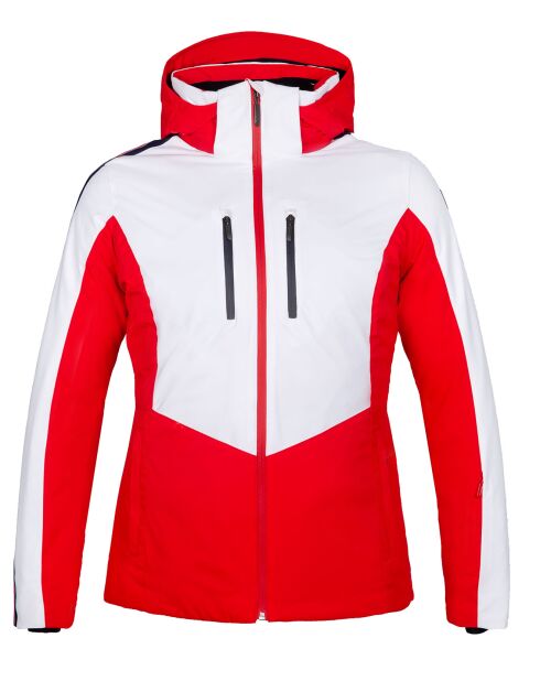 Veste de ski Droites rouge/blanc