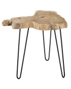 Table d'appoint Tiki noire  - 58x52x50 cm