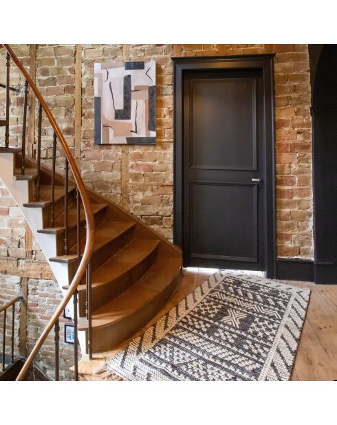 Tappeto in lana e cotone Tokat nero/bianco - 90x150 cm