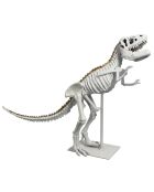 Dinosaure T-rex blanc/doré - 52x15x36 cm