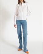 Weißes Batista-Hemd