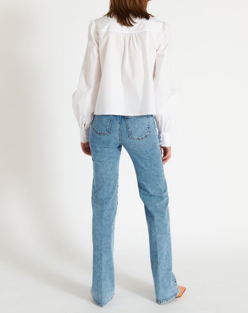 Weißes Batista-Hemd