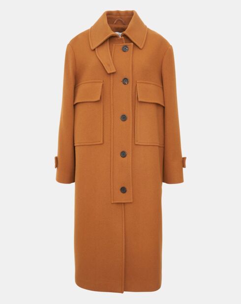 Manteau en Laine mélangée Maisel cognac