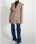 Manteau en Laine mélangée Mysteria beige chiné