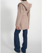 Manteau en Laine mélangée Mysteria beige chiné