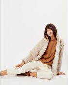 Veste en Fausse Fourrure Irina beige