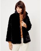 Veste en Fausse Fourrure Irina noire