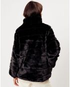 Veste en Fausse Fourrure Irina noire