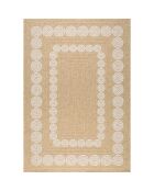 Tapis nature blanc - 160x160 cm