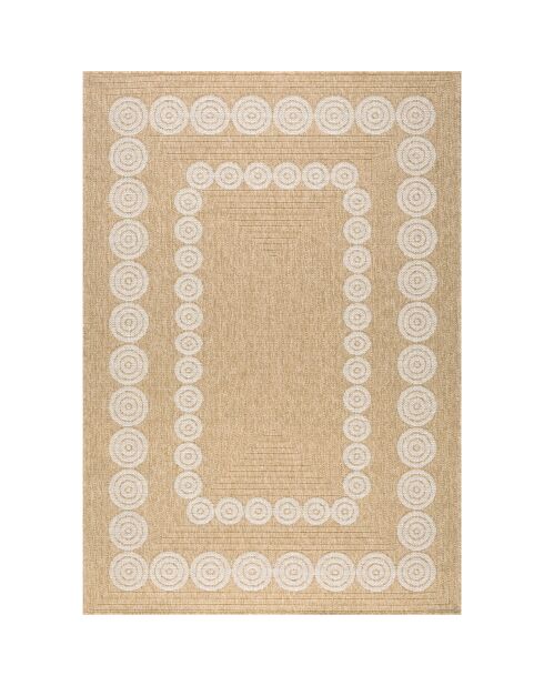 Tapis nature blanc - 160x160 cm