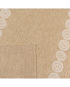 Tapis nature blanc - 160x160 cm