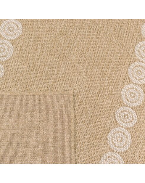 Tapis nature blanc - 160x160 cm