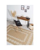 Tapis nature blanc - 160x160 cm