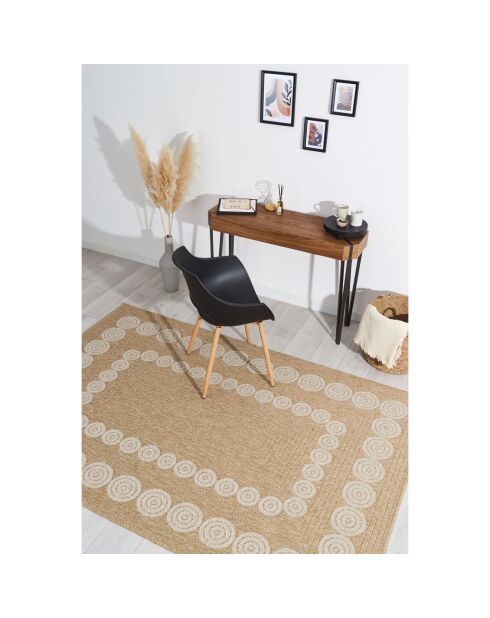 Tapis nature blanc - 160x160 cm