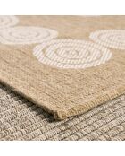 Tapis nature blanc - 160x160 cm