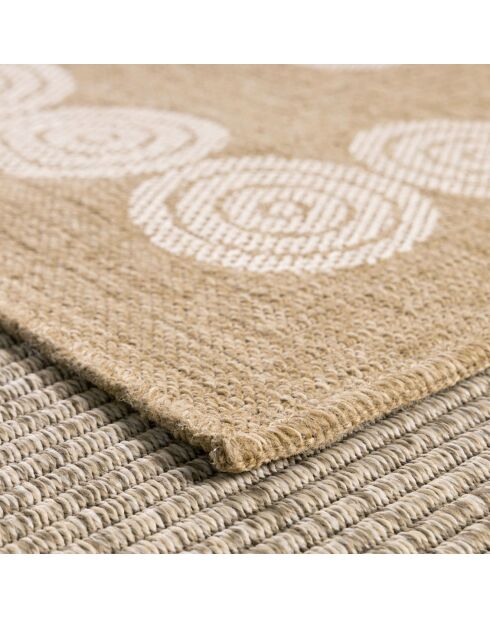Tapis nature blanc - 160x160 cm